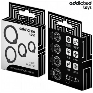 ADDICTED TOYS - LOT D'ANNEAUX EN SILICONE Ã PRESSION